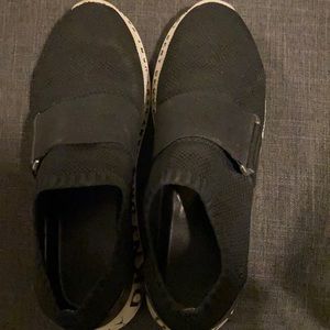 Black and white DKNY shoes
